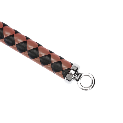 RISE - BDSM Zweep - Feather Wide Single Tail - Wijnrood/Zwart-Rimbastore.com
