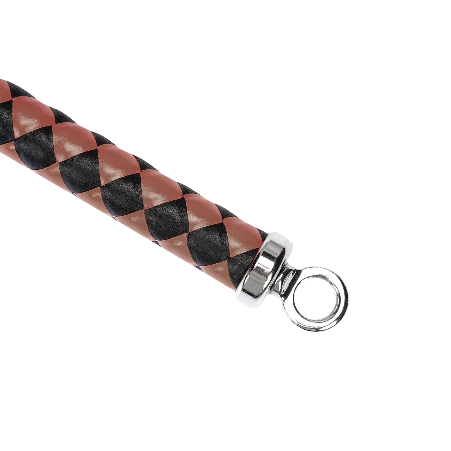 RISE - BDSM Zweep - Feather Wide Single Tail - Wijnrood/Zwart-Rimbastore.com