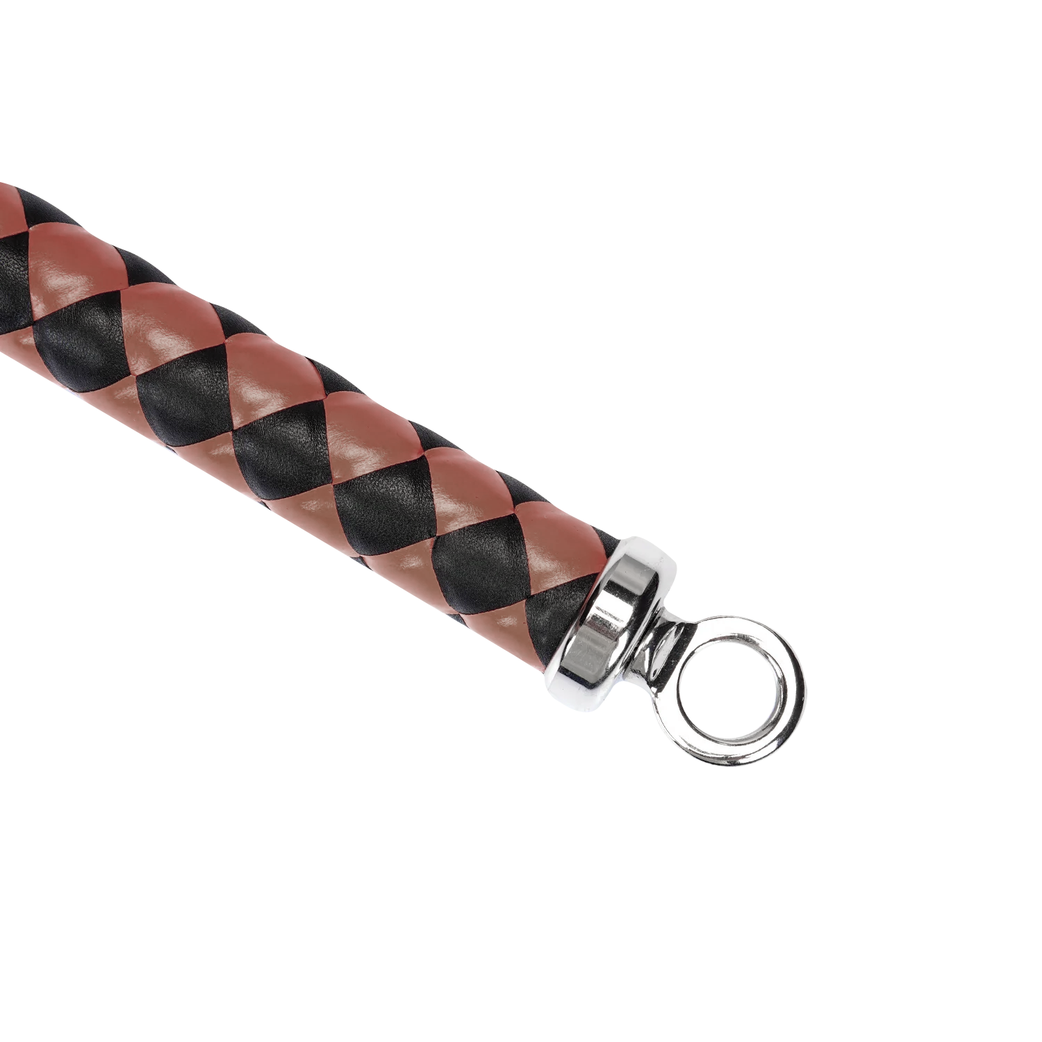 RISE - BDSM Zweep - Feather Wide Single Tail - Wijnrood/Zwart-Rimbastore.com