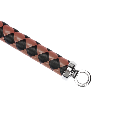 RISE - BDSM Zweep - Feather Wide Single Tail - Wijnrood/Zwart-Rimbastore.com