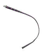 RISE - BDSM Zweep - Feather Slim Single Tail - Zwart/Paars-Rimbastore.com