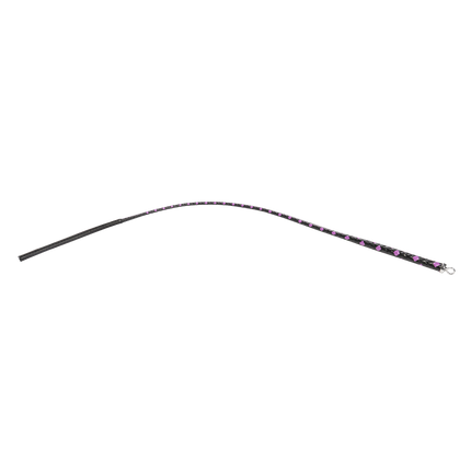 RISE - BDSM Zweep - Feather Slim Single Tail - Zwart/Paars-Rimbastore.com