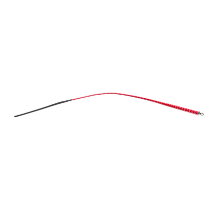 RISE - BDSM Zweep - Feather Slim Single Tail - Rood/Roze-Rimbastore.com