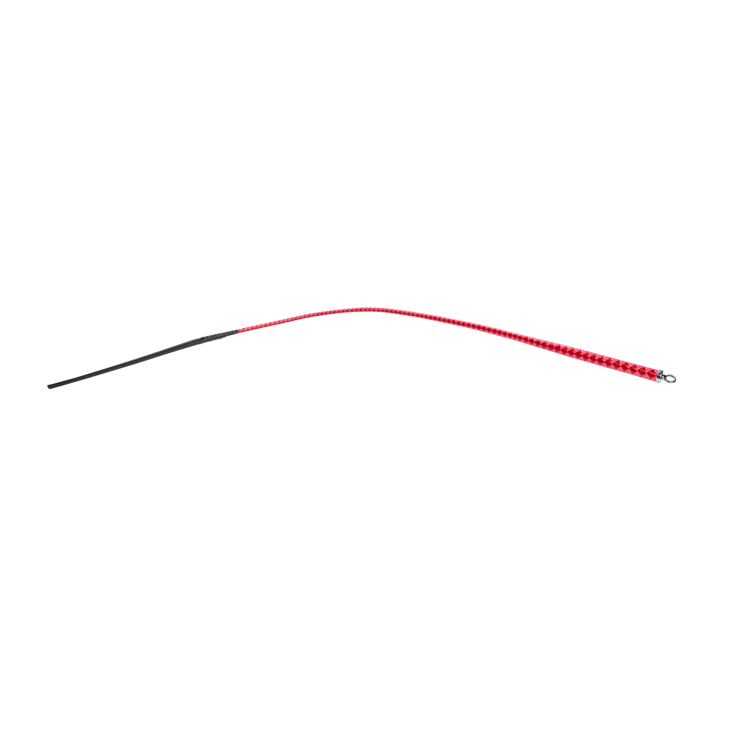 RISE - BDSM Zweep - Feather Slim Single Tail - Rood/Roze-Rimbastore.com