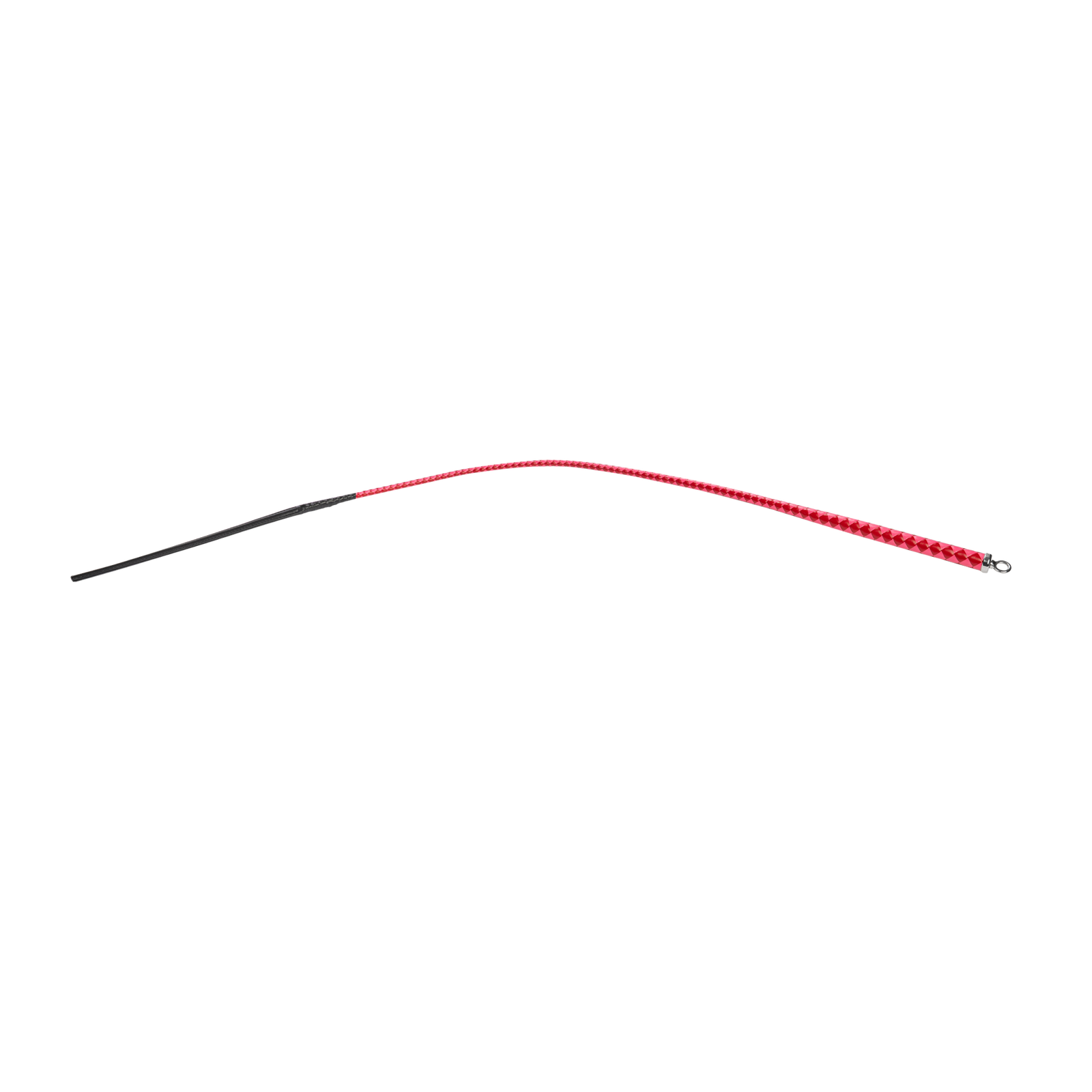 RISE - BDSM Zweep - Feather Slim Single Tail - Rood/Roze-Rimbastore.com