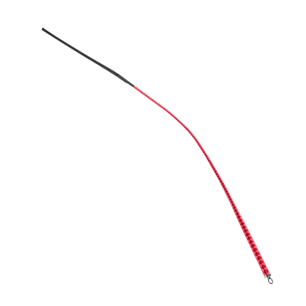RISE - BDSM Zweep - Feather Slim Single Tail - Rood/Roze-Rimbastore.com