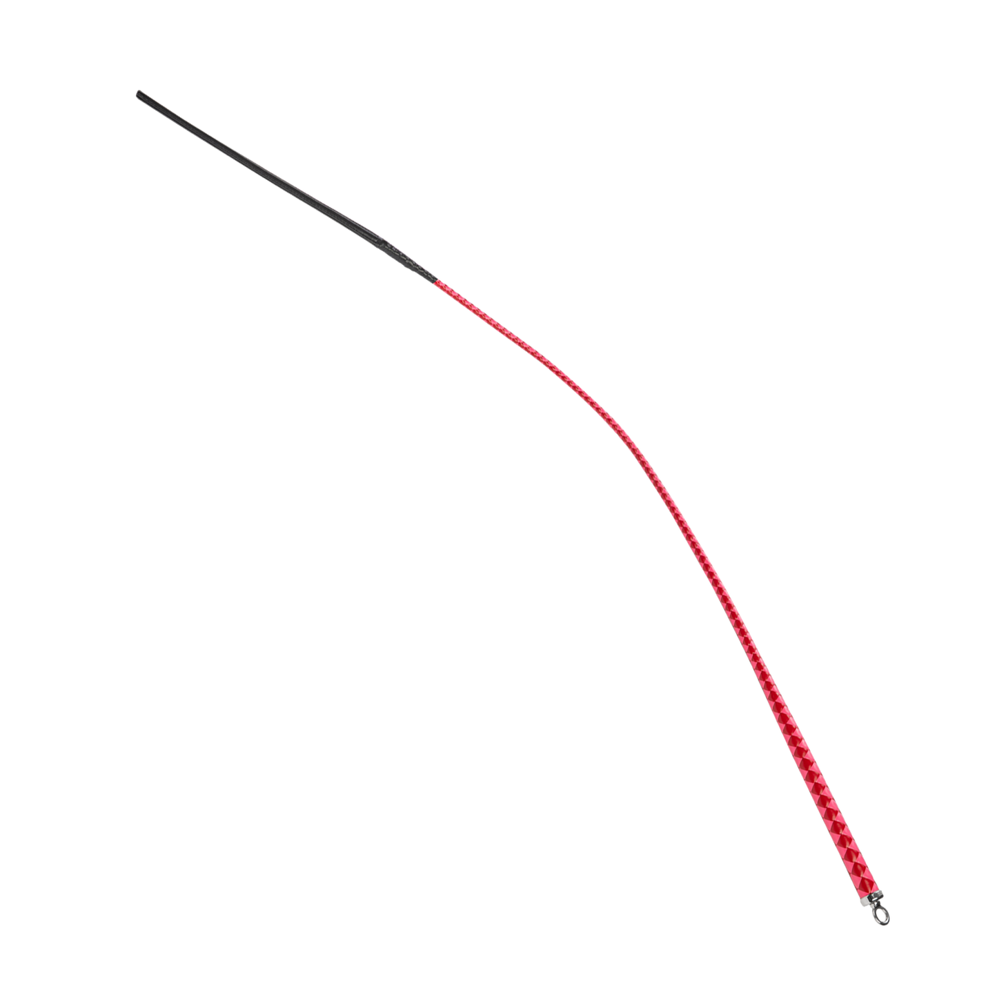 RISE - BDSM Zweep - Feather Slim Single Tail - Rood/Roze-Rimbastore.com