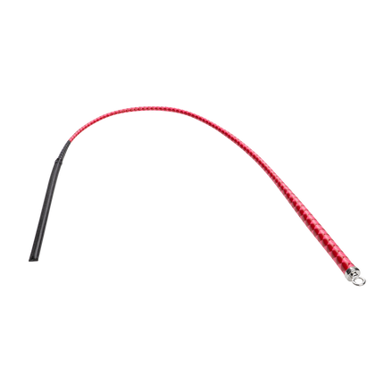 RISE - BDSM Zweep - Feather Slim Single Tail - Rood/Roze-Rimbastore.com