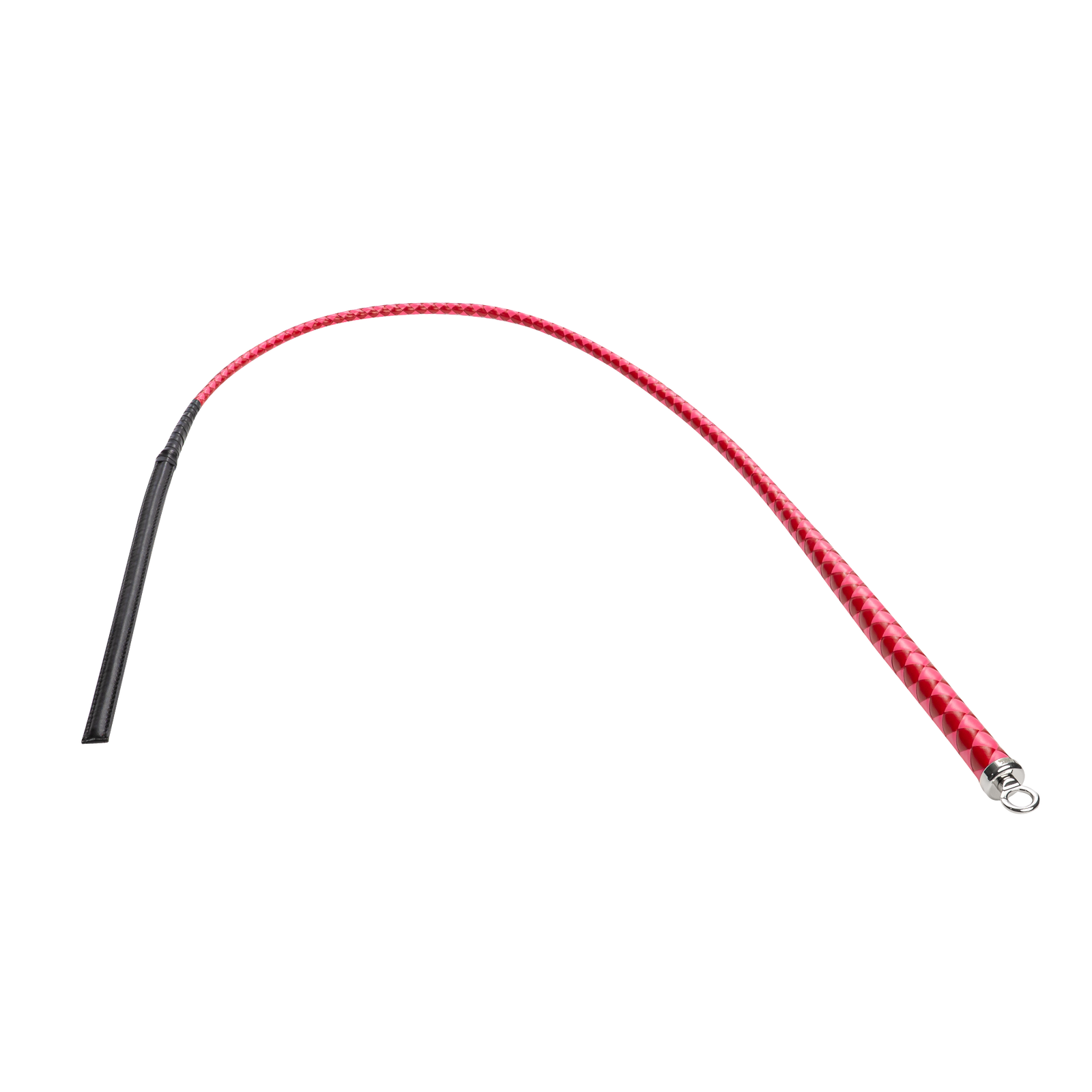 RISE - BDSM Zweep - Feather Slim Single Tail - Rood/Roze-Rimbastore.com