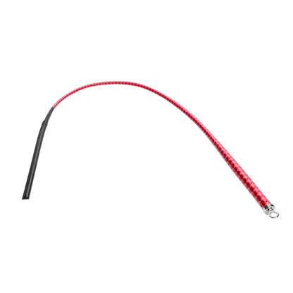 RISE - BDSM Zweep - Feather Slim Single Tail - Rood/Roze-Rimbastore.com