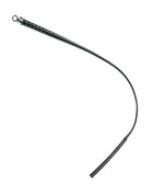 RISE - BDSM Zweep - Feather Slim Single Tail - Zwart/Groen-Rimbastore.com
