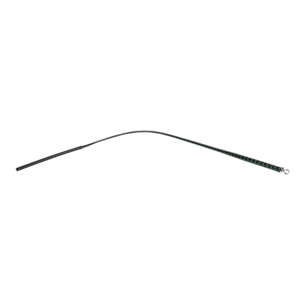 RISE - BDSM Zweep - Feather Slim Single Tail - Zwart/Groen-Rimbastore.com