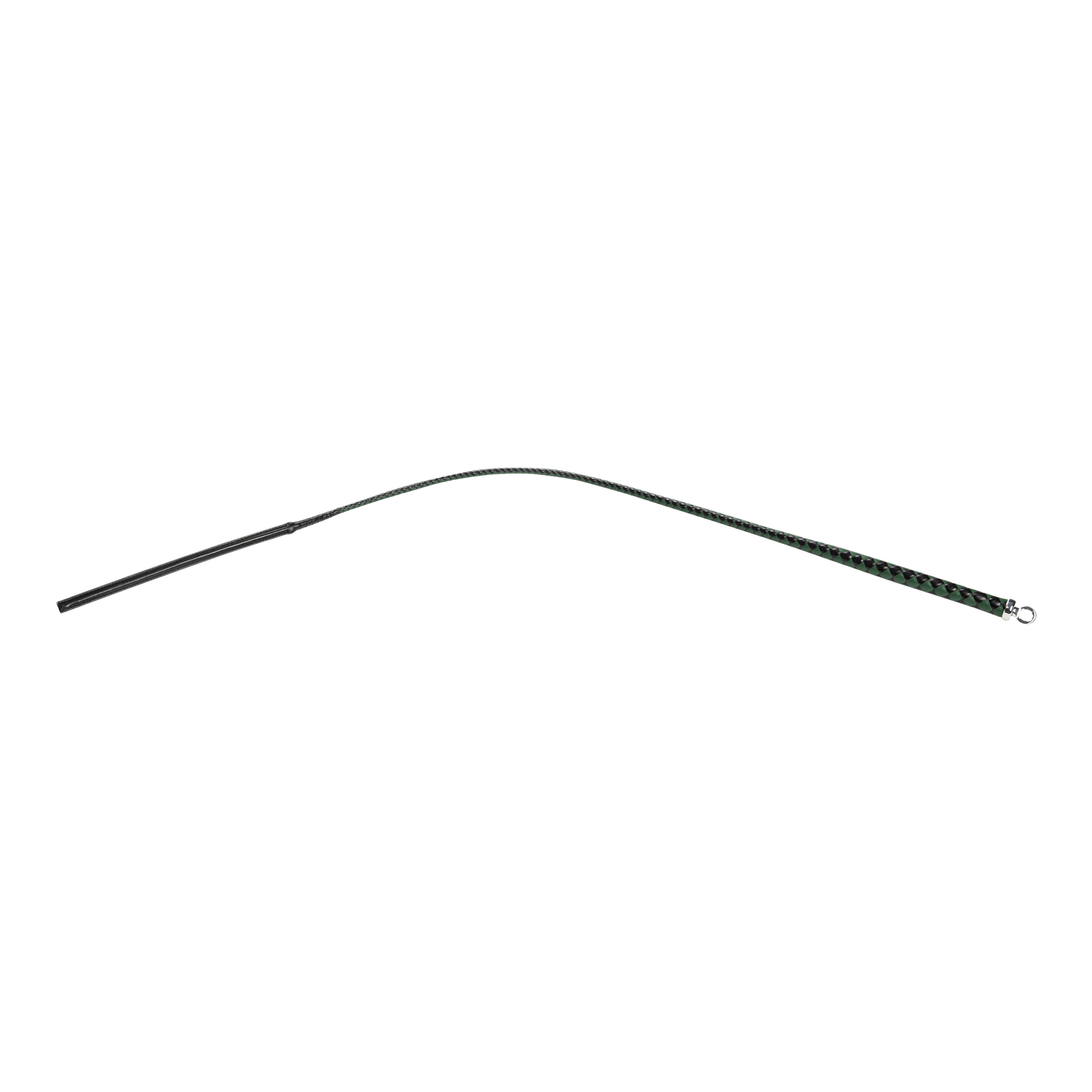 RISE - BDSM Zweep - Feather Slim Single Tail - Zwart/Groen-Rimbastore.com