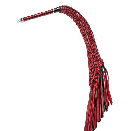 RISE - Cat O' Nine BDSM Zweep - Heavy - Zwart/Rood-Rimbastore.com