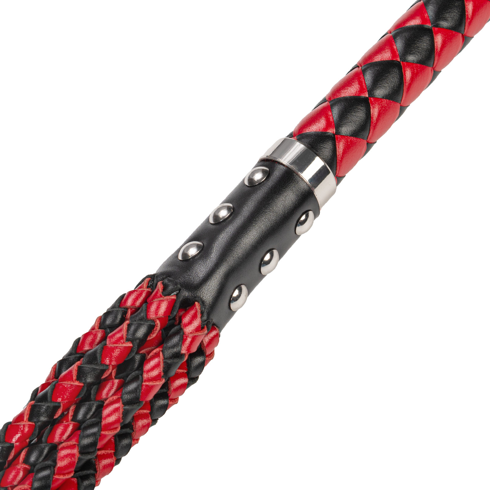 RISE - Cat O' Nine BDSM Zweep - Heavy - Zwart/Rood-Rimbastore.com