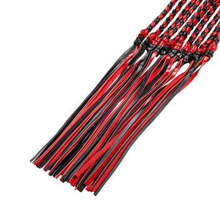 RISE - Cat O' Nine BDSM Zweep - Heavy - Zwart/Rood-Rimbastore.com