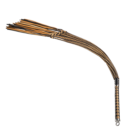 RISE - Cat O' Nine BDSM Zweep - Regular - Zwart/Goud-Rimbastore.com
