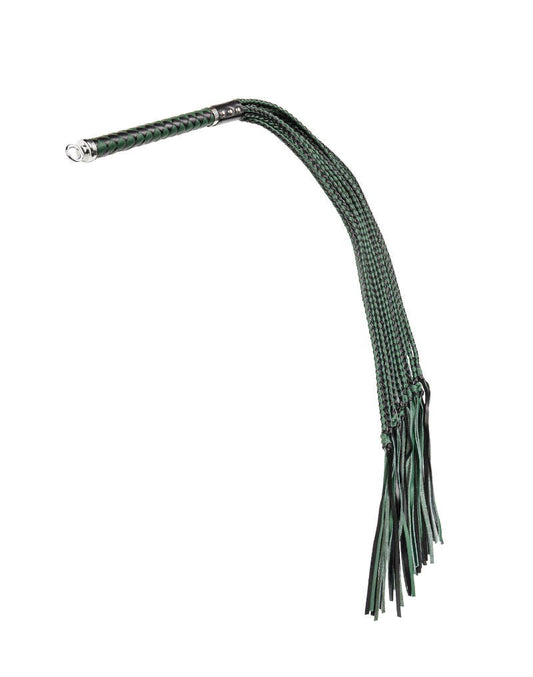RISE - Cat O' Nine BDSM Zweep - Regular - Zwart/Groen-Rimbastore.com