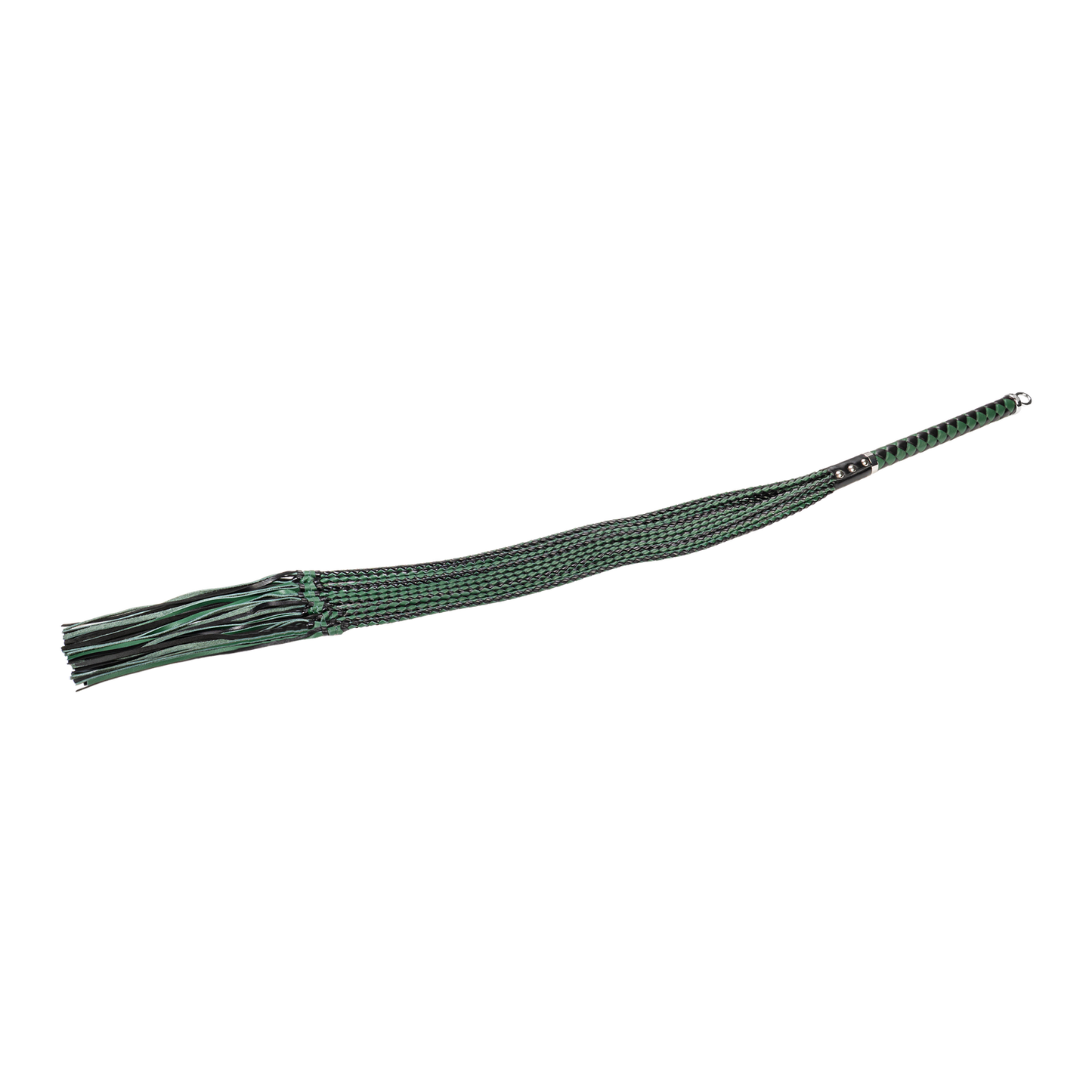 RISE - Cat O' Nine BDSM Zweep - Regular - Zwart/Groen-Rimbastore.com