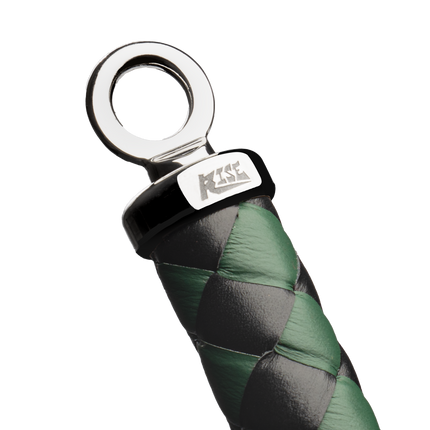 RISE - Cat O' Nine BDSM Zweep - Regular - Zwart/Groen-Rimbastore.com