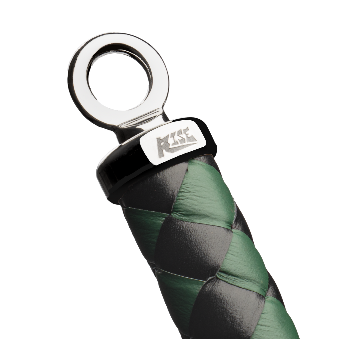 RISE - Cat O' Nine BDSM Zweep - Regular - Zwart/Groen-Rimbastore.com