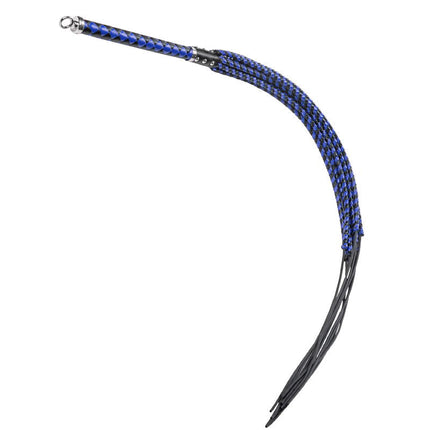 RISE - Cat O' Nine BDSM Zweep - Extra Heavy - Zwart/Blauw-Rimbastore.com