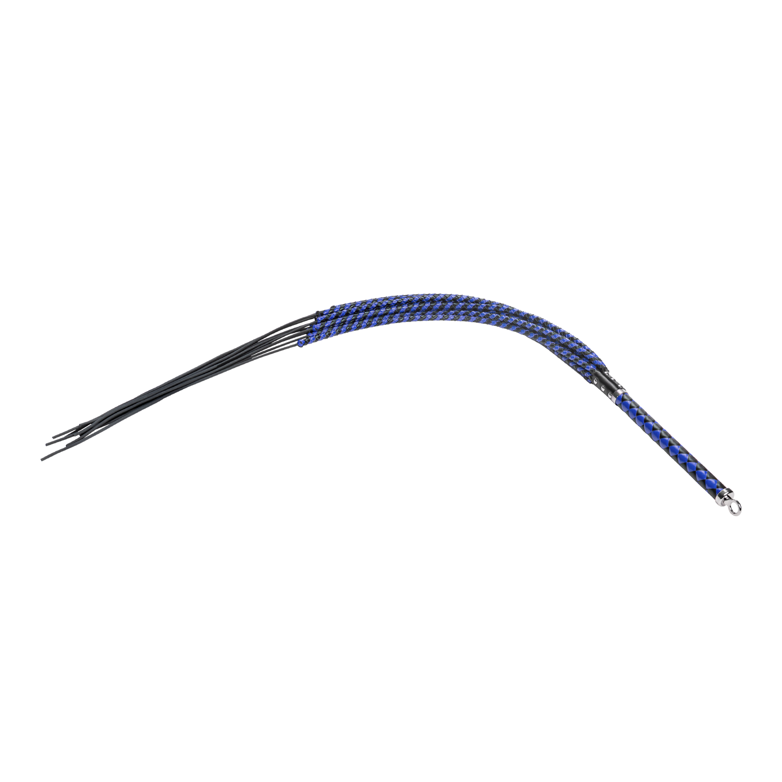 RISE - Cat O' Nine BDSM Zweep - Extra Heavy - Zwart/Blauw-Rimbastore.com