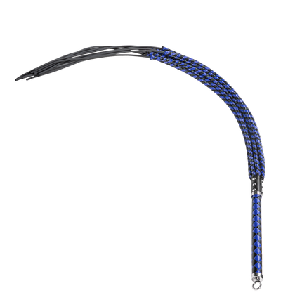 RISE - Cat O' Nine BDSM Zweep - Extra Heavy - Zwart/Blauw-Rimbastore.com
