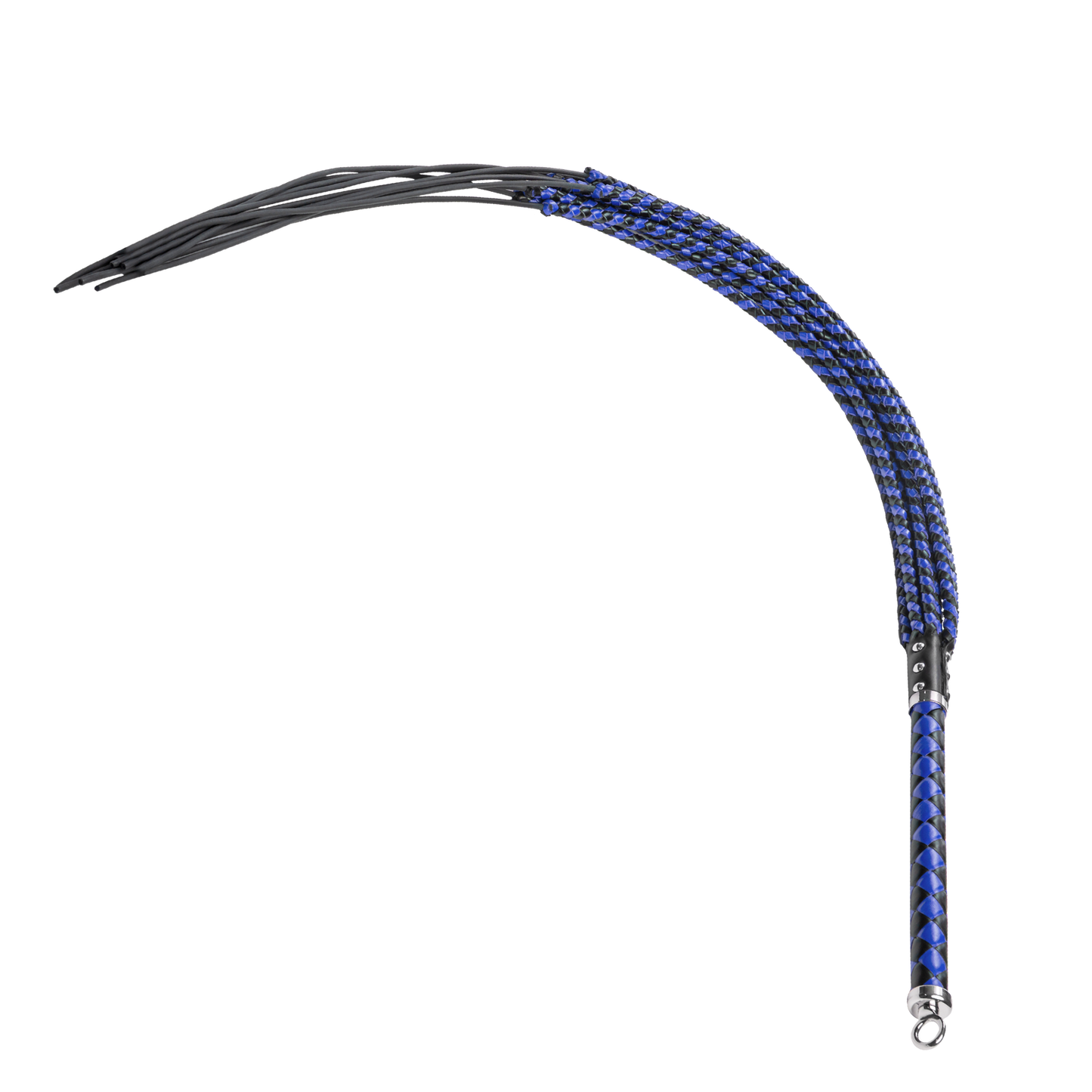 RISE - Cat O' Nine BDSM Zweep - Extra Heavy - Zwart/Blauw-Rimbastore.com
