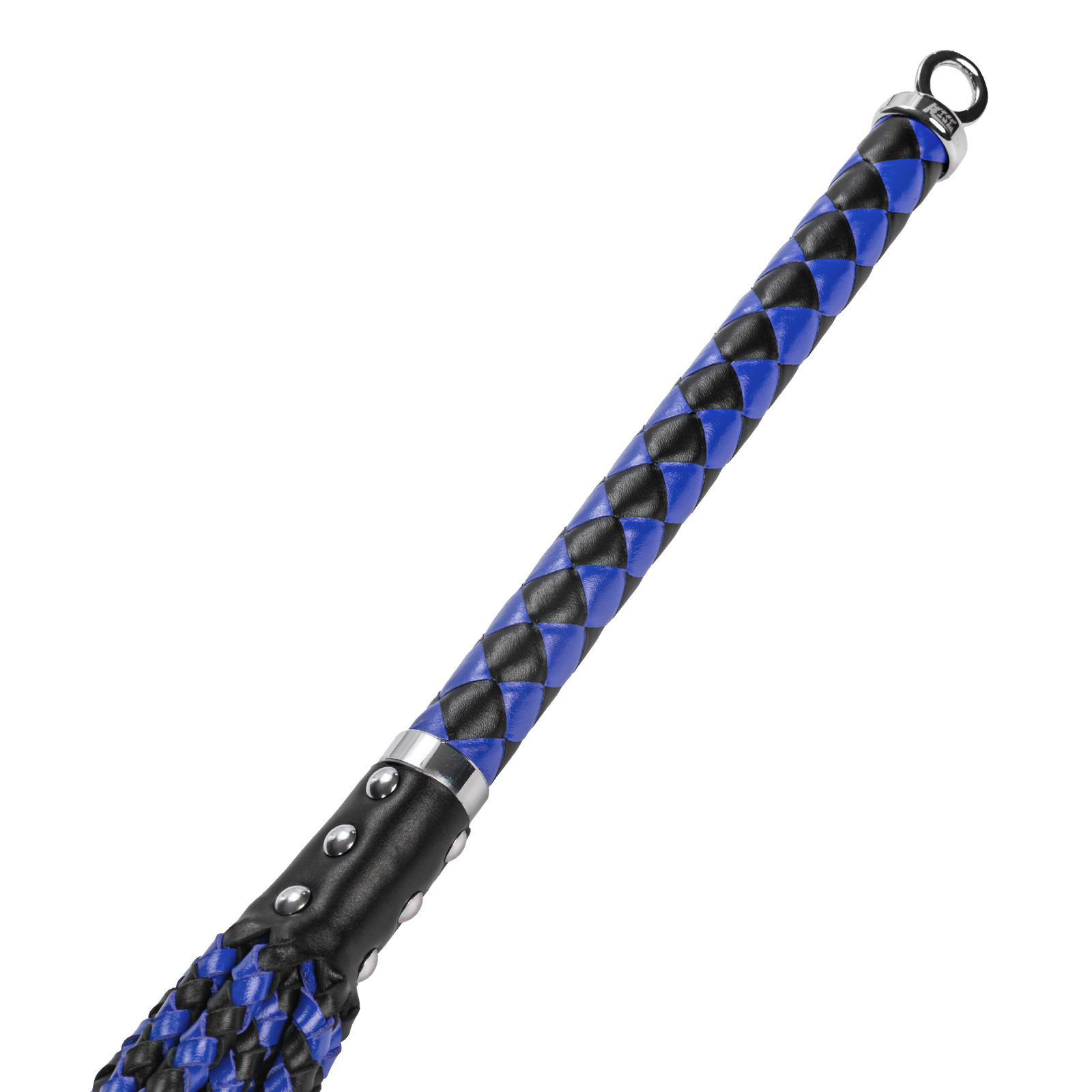 RISE - Cat O' Nine BDSM Zweep - Extra Heavy - Zwart/Blauw-Rimbastore.com