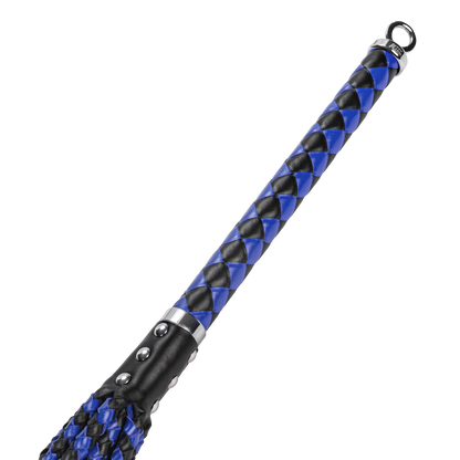 RISE - Cat O' Nine BDSM Zweep - Extra Heavy - Zwart/Blauw-Rimbastore.com
