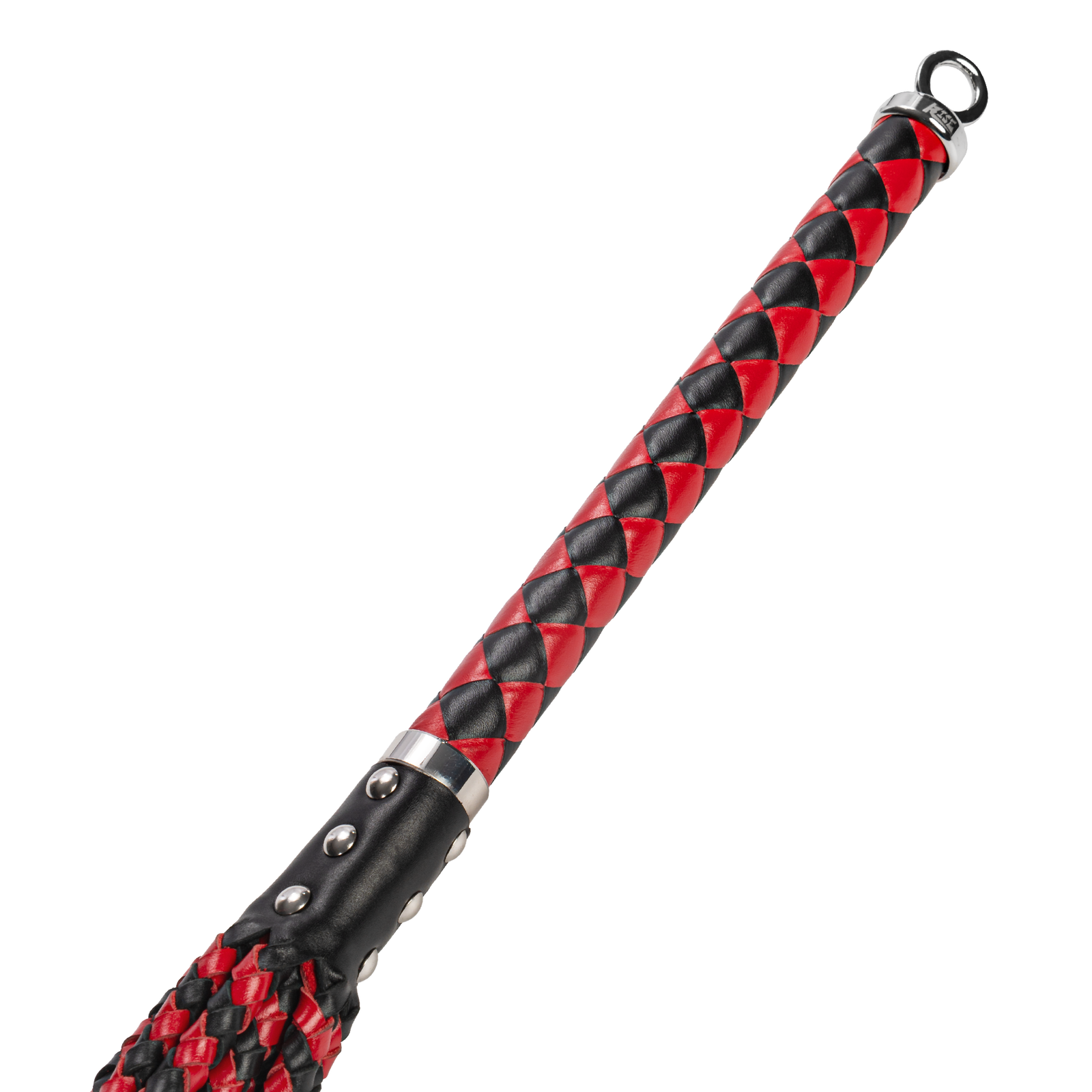 RISE - Cat O' Nine BDSM Zweep - Extra Heavy - Zwart/Rood-Rimbastore.com