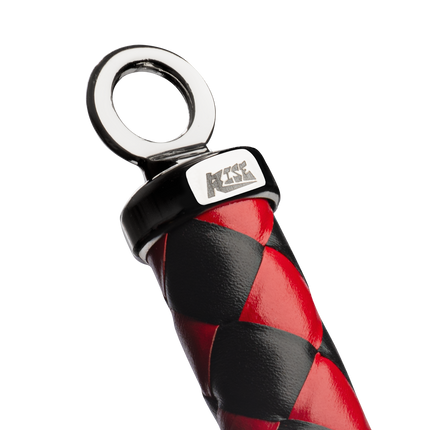 RISE - Cat O' Nine BDSM Zweep - Extra Heavy - Zwart/Rood-Rimbastore.com