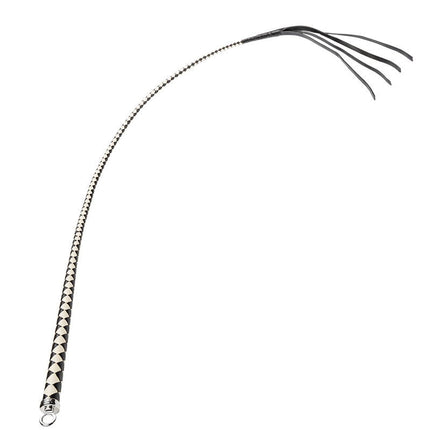 RISE - Japanse Bull Whip - 120 cm - Zwart/Wit-Erotiekvoordeel.nl
