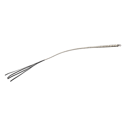 RISE - Japanse Bull Whip - 120 cm - Zwart/Wit-Erotiekvoordeel.nl