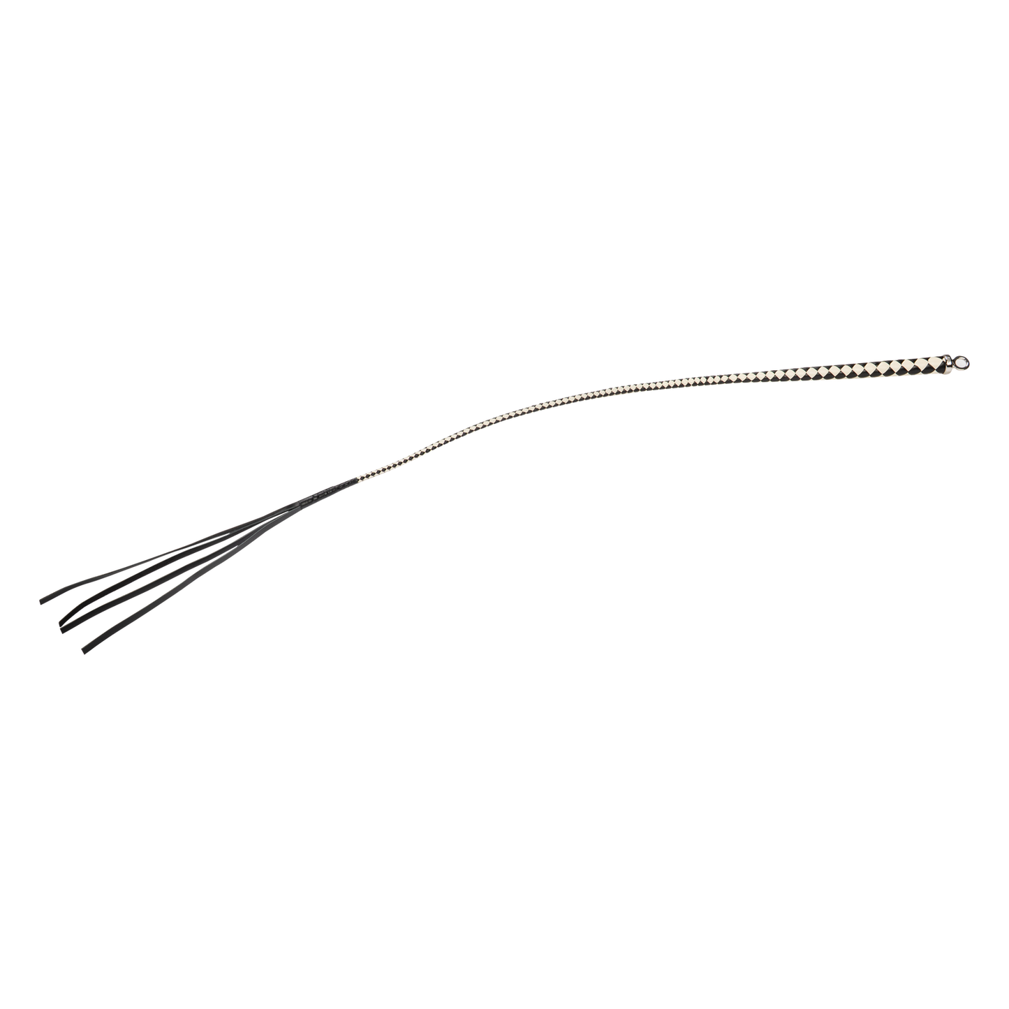 RISE - Japanse Bull Whip - 120 cm - Zwart/Wit-Erotiekvoordeel.nl