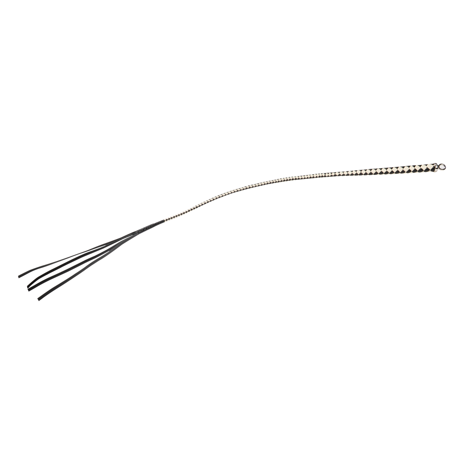 RISE - Japanse Bull Whip - 120 cm - Zwart/Wit-Erotiekvoordeel.nl