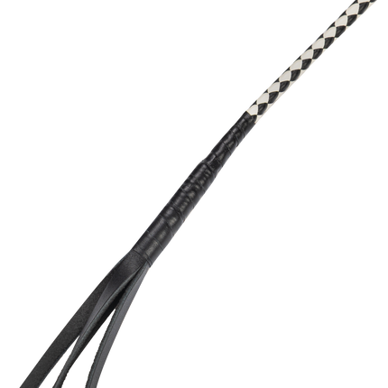 RISE - Japanse Bull Whip - 120 cm - Zwart/Wit-Erotiekvoordeel.nl