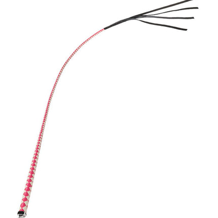 RISE - Japanse Bull Whip - 120 cm - Roze/Wit-Erotiekvoordeel.nl