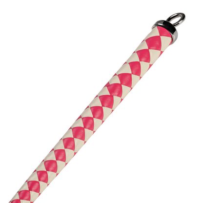 RISE - Japanse Bull Whip - 120 cm - Roze/Wit-Erotiekvoordeel.nl