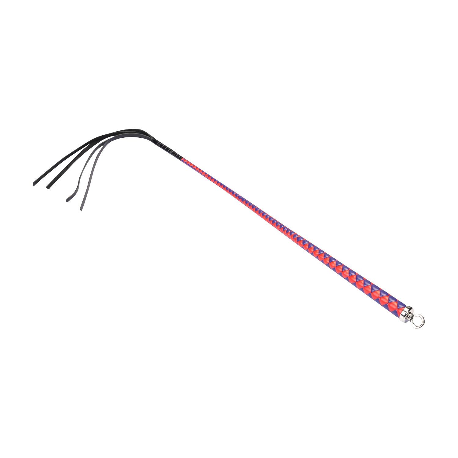 RISE - Japanse Bull Whip - 90 cm - Rood/Blauw-Erotiekvoordeel.nl