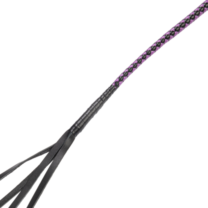 RISE - Japanse Bull Whip - 90 cm - Zwart/Paars-Erotiekvoordeel.nl