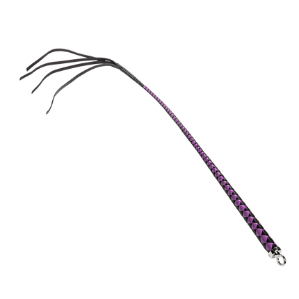 RISE - Japanse Bull Whip - 90 cm - Zwart/Paars-Erotiekvoordeel.nl