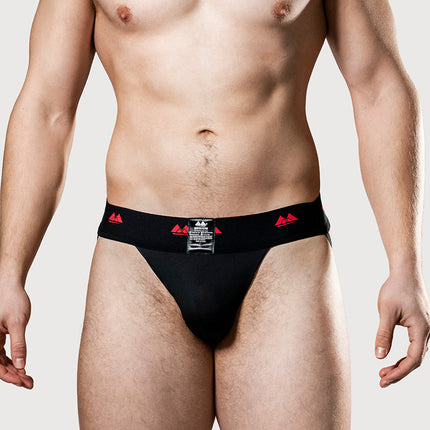 MM Original - REV2 - Reversible Jockstrap - Herenslip - Tailleband 5 cm - Zwart/Rood-Erotiekvoordeel.nl