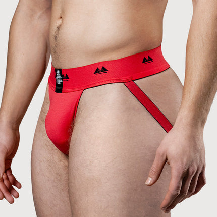 MM Original - REV2 - Reversible Jockstrap - Herenslip - Tailleband 5 cm - Zwart/Rood-Erotiekvoordeel.nl