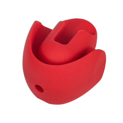 Rimba Mondknevel met Bit - Zwart/Rood-Erotiekvoordeel.nl