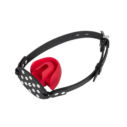 Rimba Mondknevel met Bit - Zwart/Rood-Erotiekvoordeel.nl