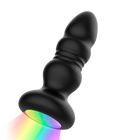 IY - Krax - Buttplug mit Vibration und Stoßbewegung - Mit LED-Licht - Schwarz