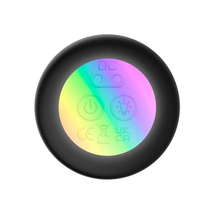 IY - Krax - Buttplug mit Vibration und Stoßbewegung - Mit LED-Licht - Schwarz