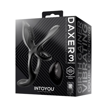 IY – Daxer – Vibrating Penis Extender with Remote Control – Black